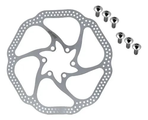 Disco de ferio 160mm 6 furos nero inox